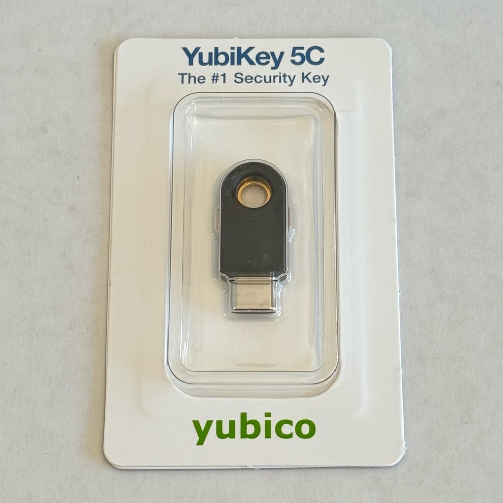 Yubico YubiKey 5C - Two Factor Authentication USB Security Key, Fits USB-C Ports